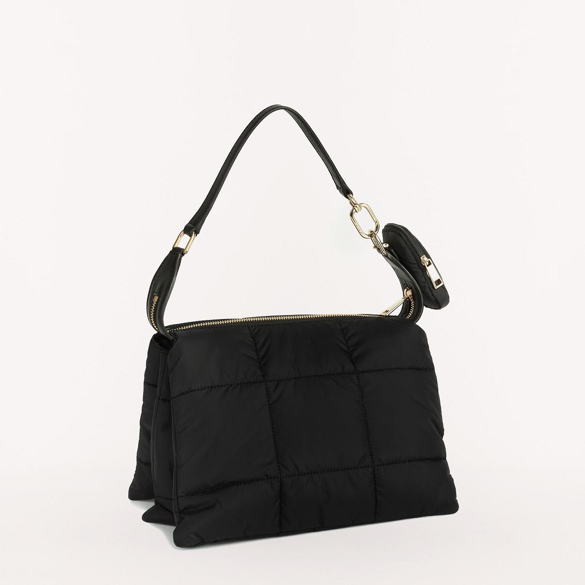 Bolsos De Hombro Furla Colombia - Piuma Bolsos Mujer Negras 640932ZUP